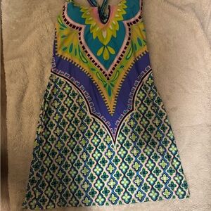 New w/o tags Trina Turk Vibrant Patterned Backless Dress